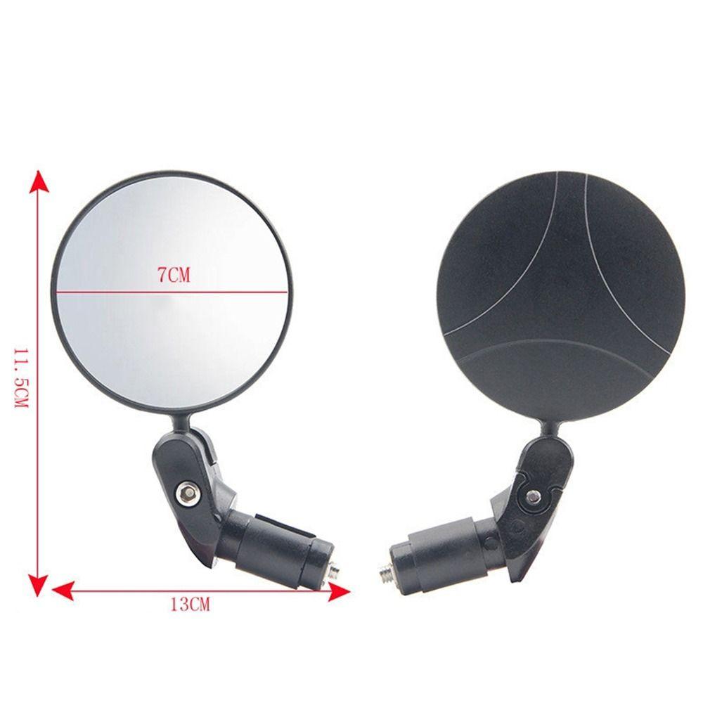 2pcs Wide Angle Bike Mirrors 360 Rotatable HD Glass Convex Lens  Mountain Road Bikes
