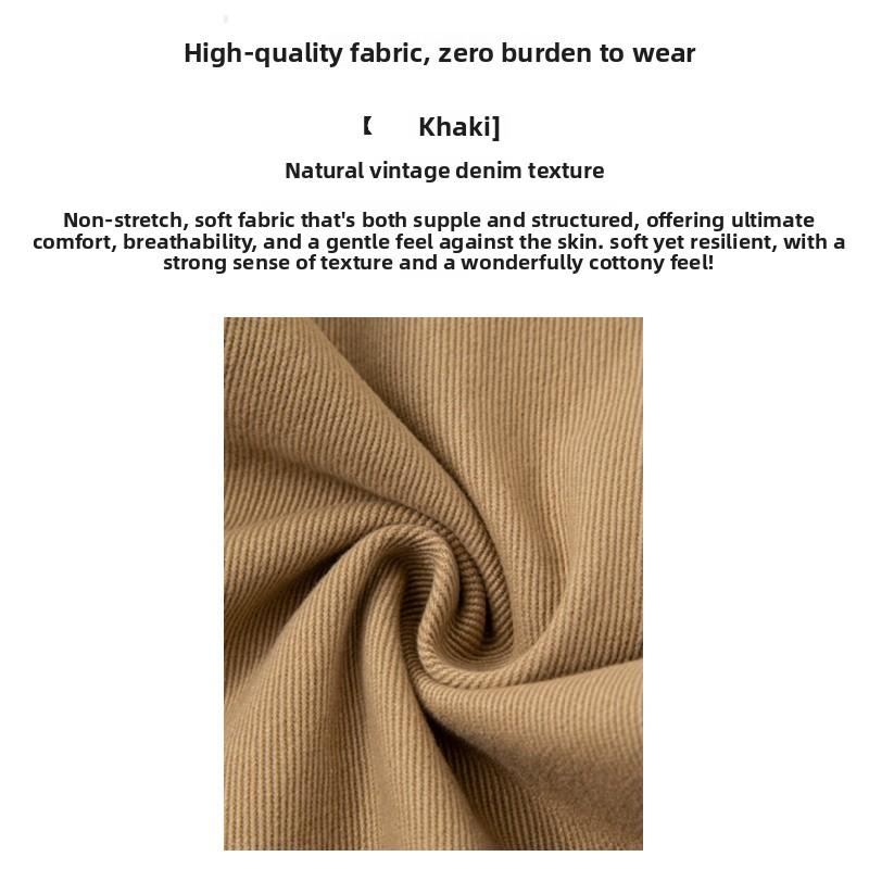 Women's Wide-leg Jeans, Denim Trousers, Korean-style High-waisted Khaki Pants