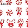 Decorative Hanging Candies for Holidays 12/24/36 Pcs Candy Christmas Tree Decorations, Lollipop Picks Tree, Red Indoor Holiday Party Wall Decorations