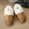 2025 Autumn New Mao Mao Cotton Slippers One Shoe Two Wear Piled Thickened Warm Non-slip Bag Head Cotton Shoes