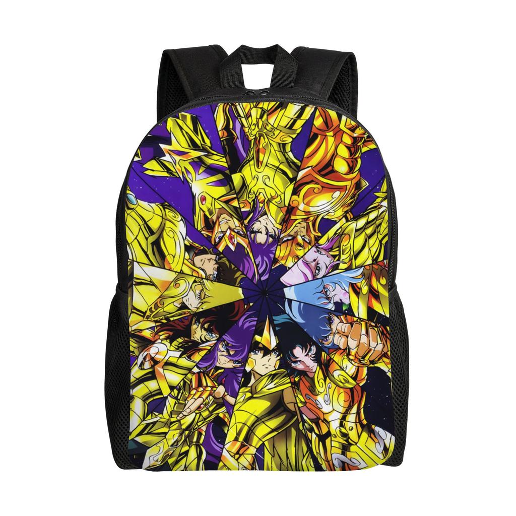 Saint Seiya Backpack Ita Bag  Mochila Light School Retro Washable Rucksack