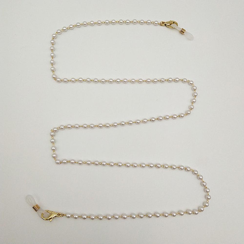 Women Eyewear Jewelry Metal Men Reading Glasses Chain Face Mask Necklace Glasses Clips Pearl Chain
