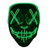 1 Pcs Neon Light Led Bright Toy Mask Black V-shaped Luminous Mask Glowing Mask Shining Toy