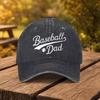 Baseball Dad Printed Baseball Cap Unisex Fashion Duckbill Cap Suitable for Outdoor Sports Fitness Travel and Outings Multi