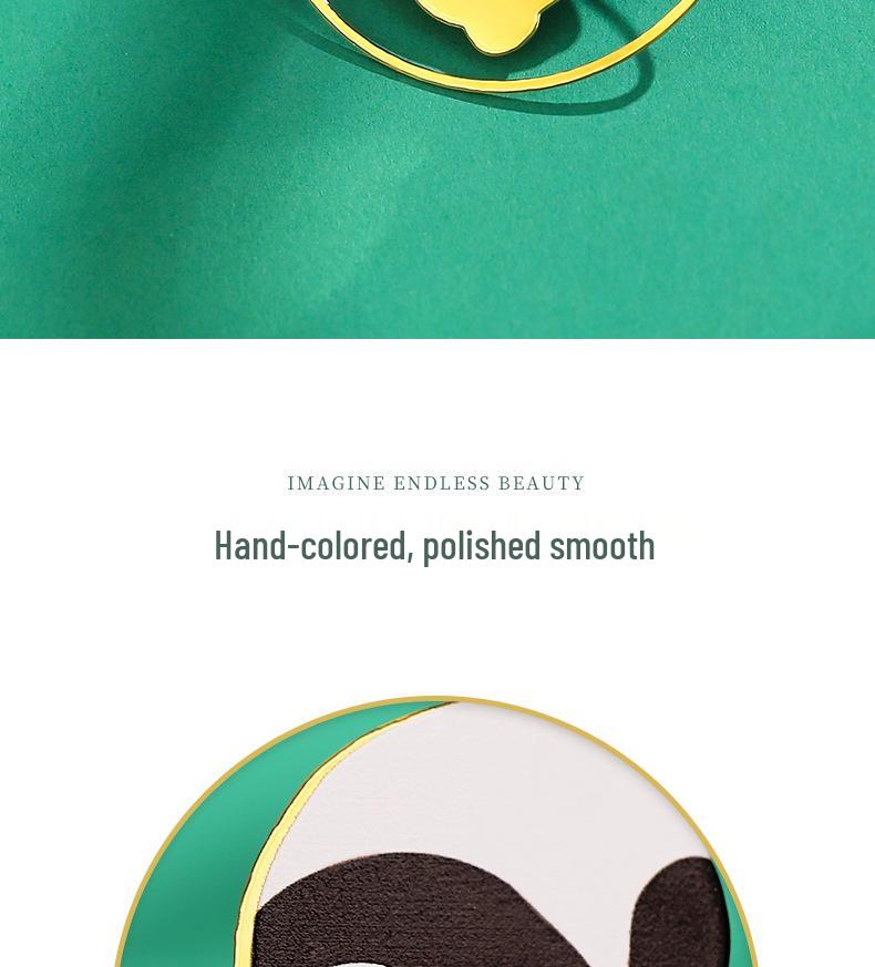 Sichuan Chengdu Giant Panda Metal Bookmark Gift Box - Cute Cartoon Chinese Style