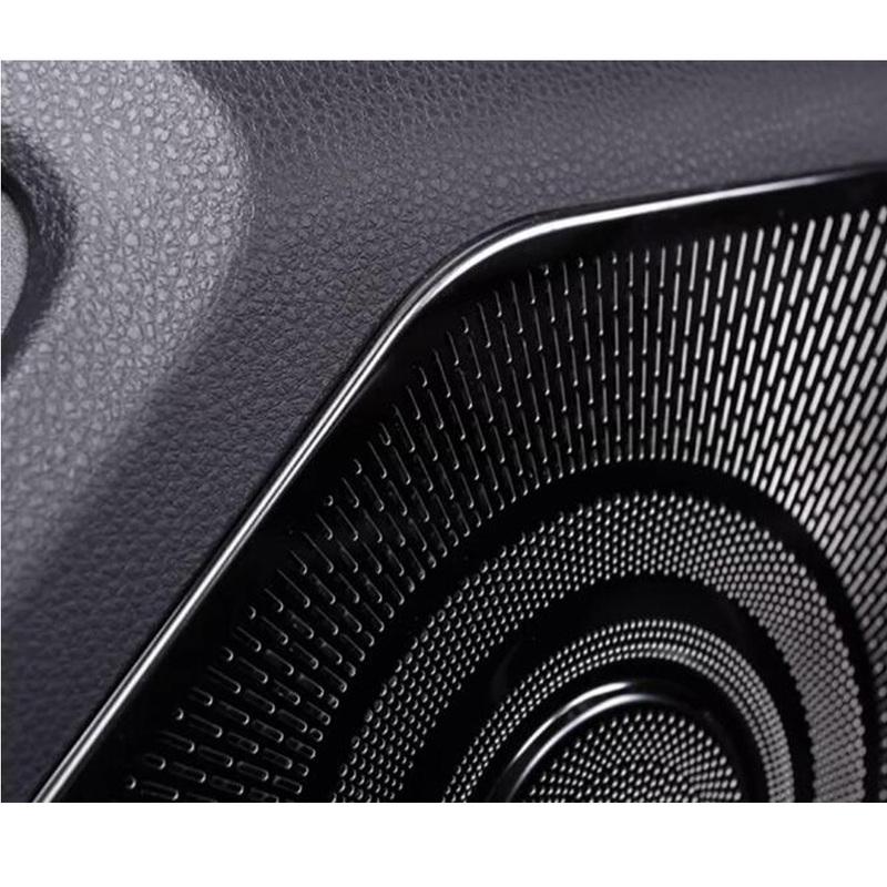For Toyota Venza/Harrier    2024 Steel Styling Door Audio Speaker Sound Ring Cover Frame Trim Interior Accessories