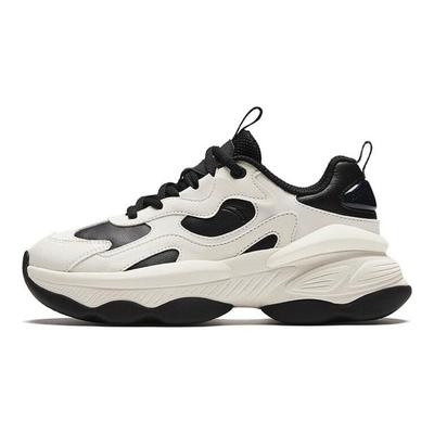 Nut Shoes Shock Absorption Wear Resistant Low Top Dad Shoes Women Sneaker Black White 122418885-8