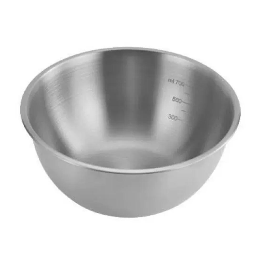 Stainless Steel Salad Bowl Rice Cold Noodles Lamian Noodles Bowl Cuisine Tub Kitchen Tableware Food Container Gold and Silver
