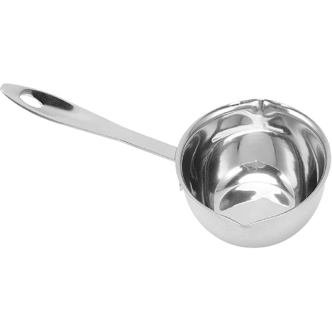 

Нержавеющая сталь Ковш для подогрева масла, 0,3 кварты (757 мл), Серебристый, Подходит для индукционных, газовых и электрических плит, Без крышки, Универсальный для молока, сиропа, масла и 150ml