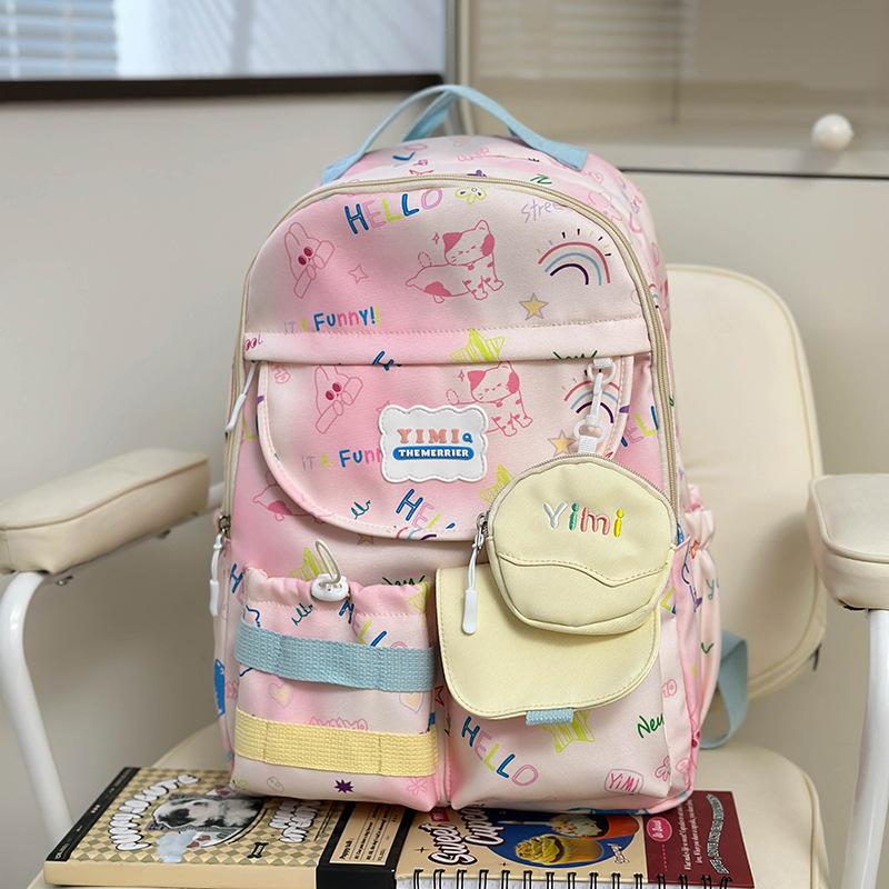 

Новый стиль Девушка Милый Японский Высокая ценность Школьный рюкзак для учеников средней и старшей школы с большой вместимостью для учеников на занятиях .