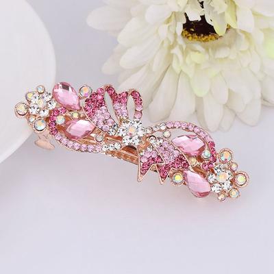 Hairpin For Women Ladies Colorful Barrette Bridal Jewelry Shining Hair Clip
