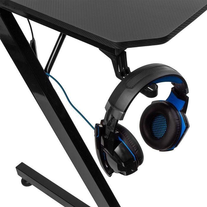 Bureau gaming - NanoRS - RS345 - Noir - 110x60cm - Charge max 150kg