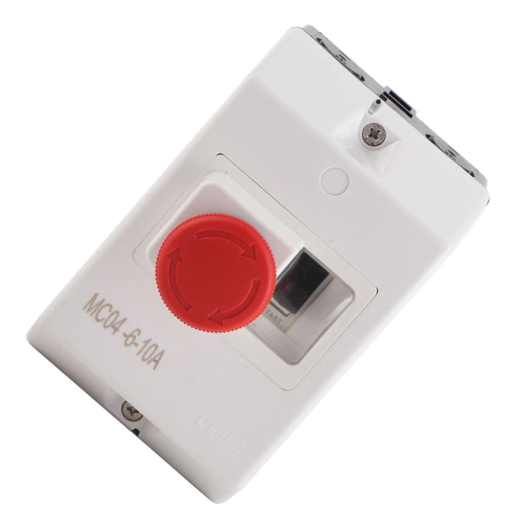 Motor Protection Circuit Breaker IP55 Waterproof Knob Type Switch with Emergency Stop 6‑10A 230 240V 400 415V 500V 690V
