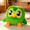 Green Owl Duo Plushy Toy Sweet Character Comical Visage Owl Peluches Padded Figure Sweet Purse Trinket Surprise For Lassie Son
