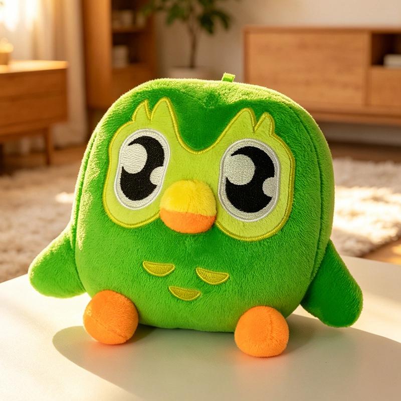 12cm Süßes Grünes Duo Plüschtier von Duo der Eule Cartoon Anime Plüschanhänger Weiche Stofftierpuppen Kinder Geburtstagsgeschenk about 12cm