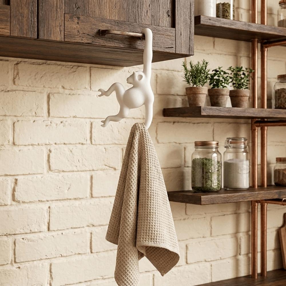 3D Printed Banana Hook Plastic Key Hanger Multi-functional Monkey Shaped Wall Hook Living Room