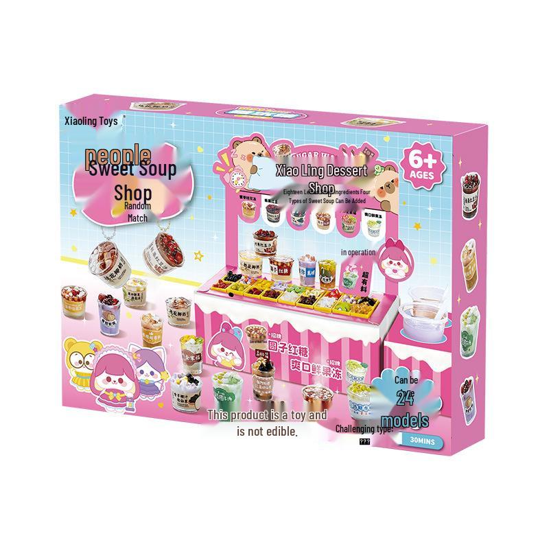 Xiaoling Toys Miniatur Süßigkeitenladen DIY Essensspielzeug für Mädchen ab 6 Jahren Geburtstagsgeschenk