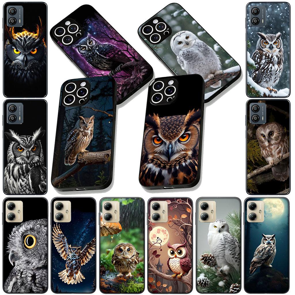 Cartoon Owl Wallpaper Casing Phone Cover for Xiaomi Redmi Note 13 14 ProPlus A4 A3 Pro Plus 13C Pro+ Note13 Note14 Soft Case