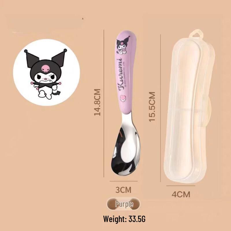 Набор детских длинных ложек для кормления с рисунком Куроми