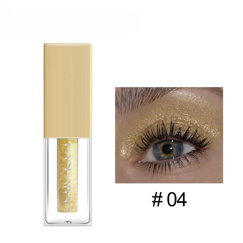 Liquid Eyeshadow Shimmering 12-color Colorful Performance Glittering Metallic Eyeshadow Liquid