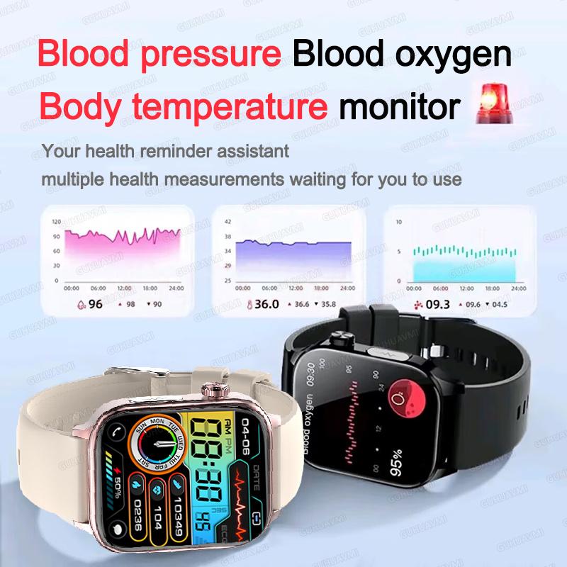 2025Nuovo Smartwatch AI per la Diagnosi della Salute ECG+PPG Uomo Donna Orologio Lipidi nel Sangue Pressione Sanguigna Acido Urico Frequenza Cardiaca Tracker Per Smartwatch Xiaomi
