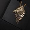 Retro Wolf Head Pendant Necklace: Bold Alloy Animal Chain for Men & Women
