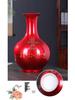 Porcelain Jingdezhen Red Ceramic Vases: Chinese Style Floral Ornaments for Home Decor