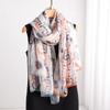 New Large Yarn Scarf Emulated Silk Scarf High-end Spring and Summer Sun Protection High-end Mother Thin Fashion Scarf