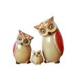 3pcs Set Outdoor Garden Decoration Ornaments Ceramic Ornaments Living Room Foyer Decoration Ornaments Creative Ceramic Owl Craft