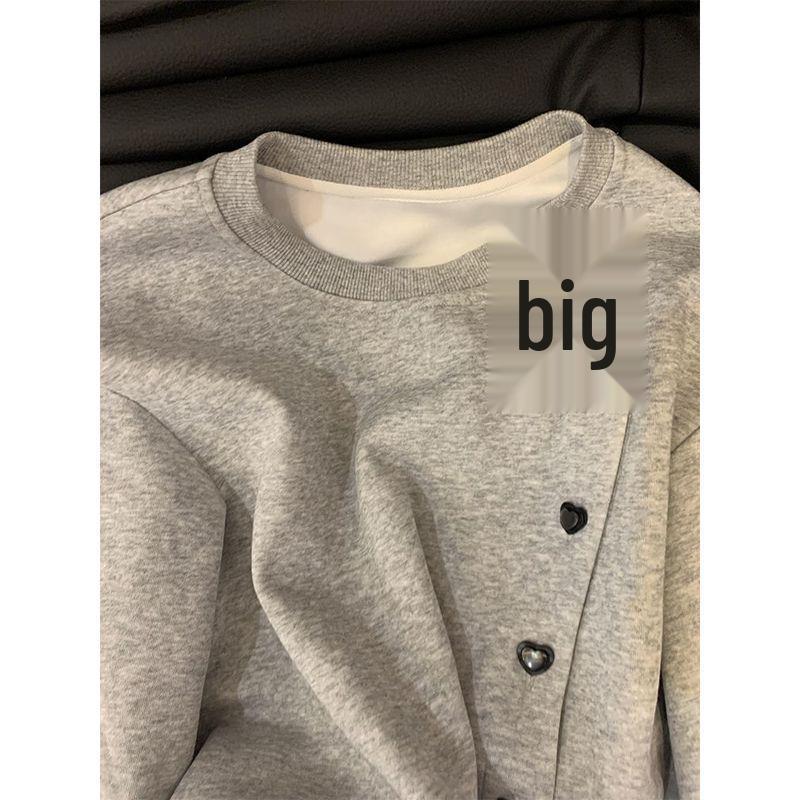 Miu Style Women's Bow Heart Cardigan: Relaxed Spring/Autumn Short Jacket 2025