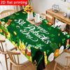 1pc Elegant Tropical Hawaiian Tablecloth - Colorful Rectangular with Palm Leaf Design, Reusable & Easy To Clean for Summer Gatherings, Birthday Partie