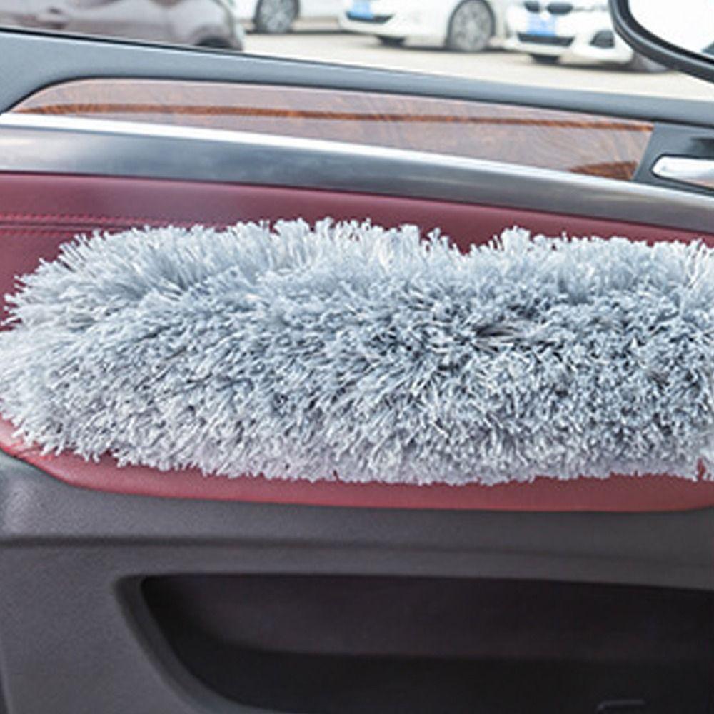 Flexible Dust Cleaner Wooden Handle Microfiber Duster Cleaning Tools Dust Brush  Car