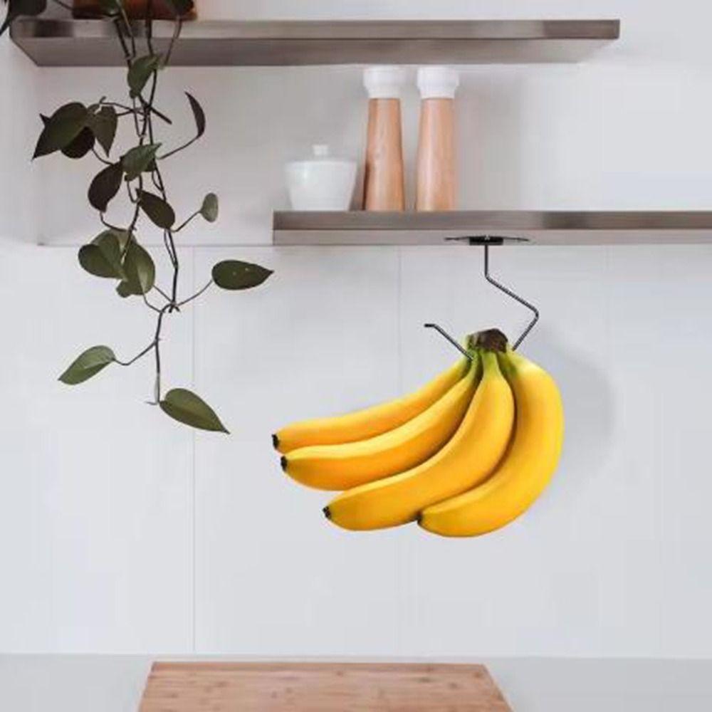 2Pcs Space Saving Foldable Banana Holder Strong Load-bearing Utensil Storage Hook  Living Room