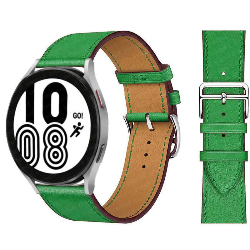 20mm 22mm Leather Strap for Samsung Galaxy Watch 7/6/5/pro/4/Classic 44mm 40mm Bracelet Belt Huawei GT-6-5-4-3-2-Pro 46mm Strap