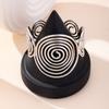 Verstellbares Damen Spiral Offenes Manschettenarmband Metalllegierung Manschette Armring Schmuck Geschenke