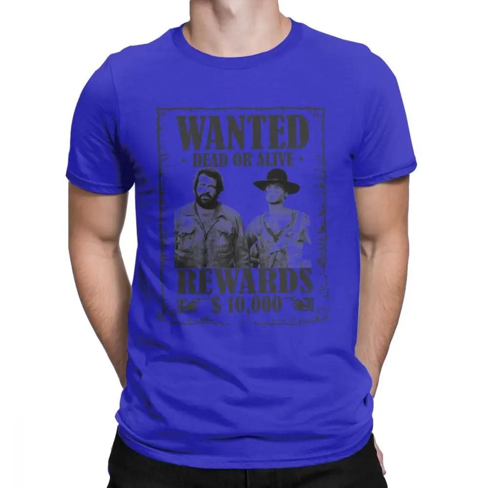 

T Shirt Men Bud Spencer Terence Hill Wanted Lo Chimavano Classic Epic Movie Tshirt 100% Cotton Tees Graphic Tops Vintage T-Shirt 4XL