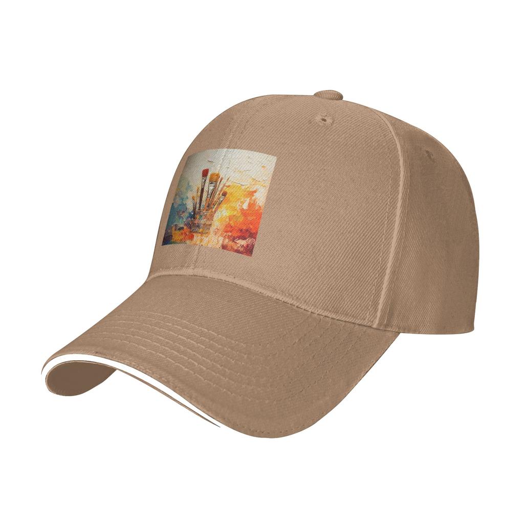 Colour Paint Brush Brushes Print Cap Casual Baseball Caps Adjustable Hat Hip Hop Summer Unisex Baseball Hats Customizable
