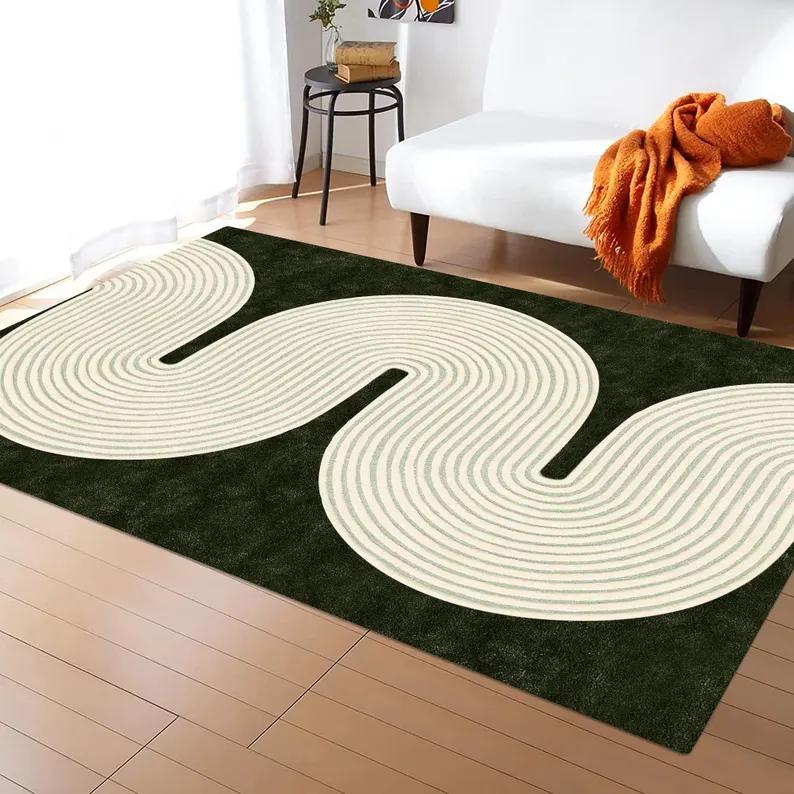 

Красочный Современный Геометрический Ковер Kandinsky Art Deco Ковер для Зоны Средний Стиль Ковер для Пола Ретро Смелый Узор Большой Ковер для Гостиной Офиса 40x60cm