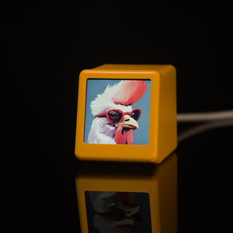 MINI WiFi Wetterstationsuhr HD Anime Vorhersageanzeige mit Temperatur-Feuchtigkeitsmonitor Schreibtischdeko Technik-Geschenk für Zuhause Büro