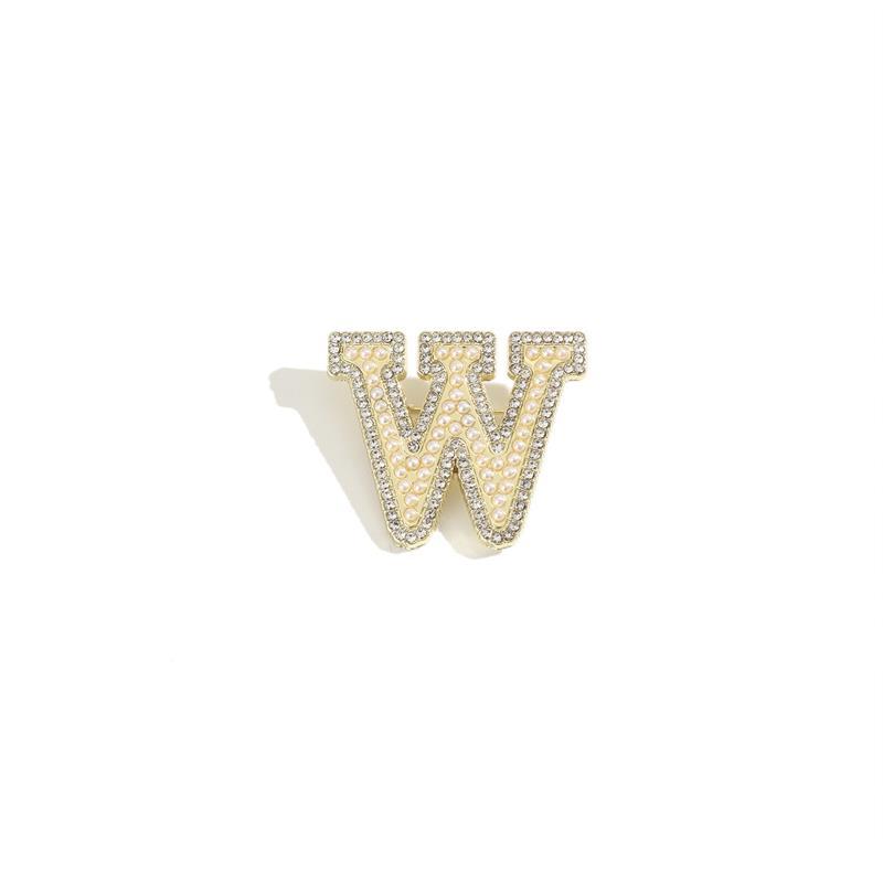 Kristall Strass Perle A-Z 26 Buchstaben Brosche Damen Englisches Alphabet Brosche Anstecknadel Korsage Kragen Schmuck Kleidung Tasche Deko Geschenke