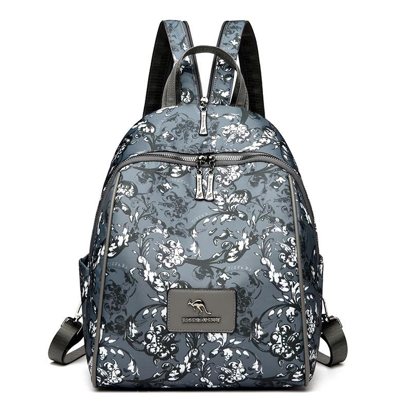 Large-capacity Double-shoulder Bag for Ladies, Lightweight for Travel and Commuting, Printed Design, Backpack