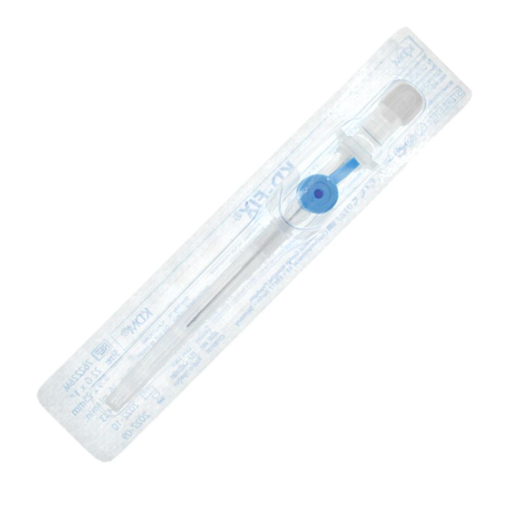 Blue Venflon 22G 0.9mm X 25mm Intravenous Cannula Kd-Fix 50 Pcs