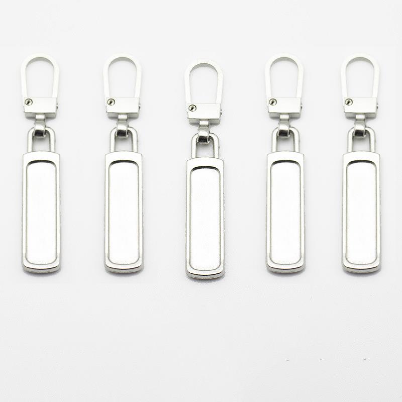 5pcs Detachable Metal Zipper Pullers for Zipper Sliders Head Zippers Repair Zipper Pull Tab DIY Sewing Replacement Bags Jacket