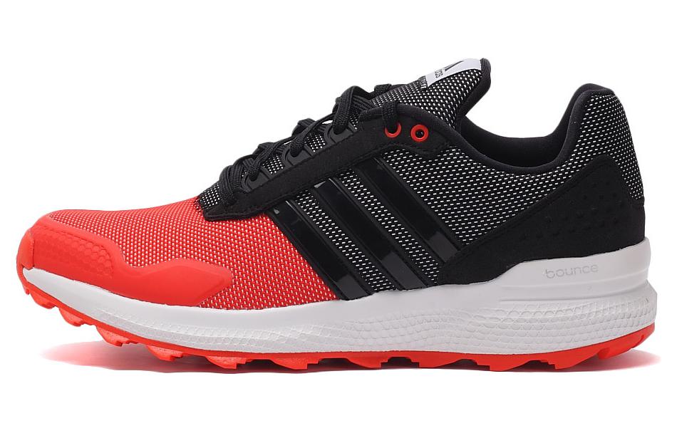 

Adidas Cushioning, Wear Resistant Low top Running Shoes Men s Black White Red AQ5669 43