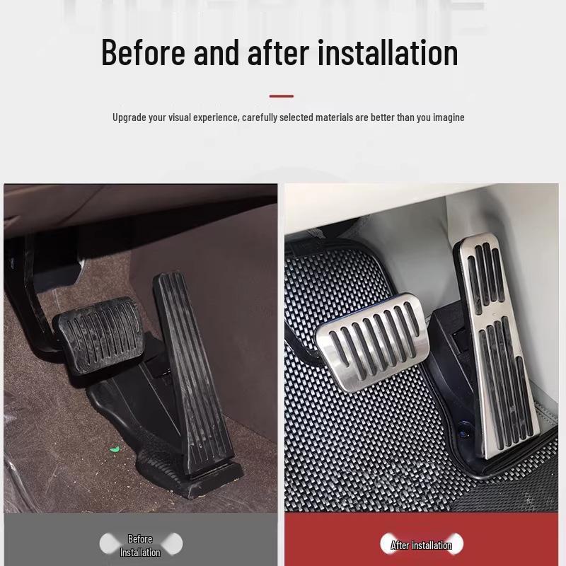 Rem- en gaspedaal van aluminiumlegering voor 2022-2024 Denza D9: Antislip Interieur Modificatie.