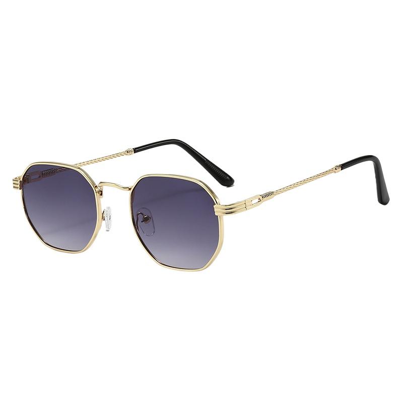 

New Cycling Metal Polygon Sunglasses For Women Men Irregular Design High Quality Driving Black Square Shades UV400 Eyewear 1PC