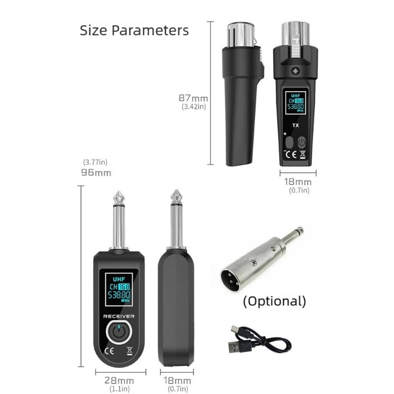 Lightweight Portable Amplifier Converter Wireless Adapters For Performances And Studio Recordings