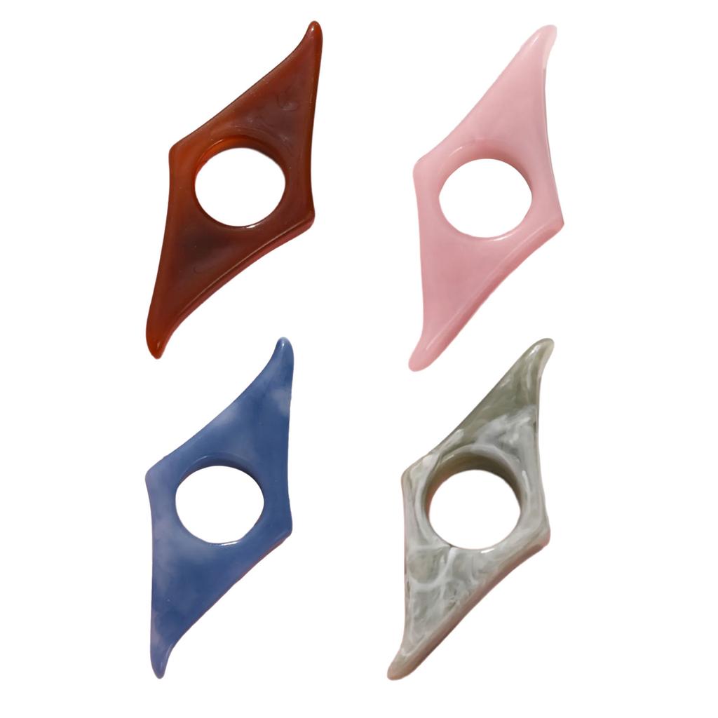 4Pcs Thumb Finger Book Page Holder Resin Book Page Marker Ergonomic Bookmarks Portable Reading Aid for Novels Textbooks