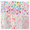 2150Pcs Gems Stickers 10 Sheets Self Adhesive Gems Jewels Stickers Bling Gemstone Stickers for Makeup & DIY Jewelry Craft Making