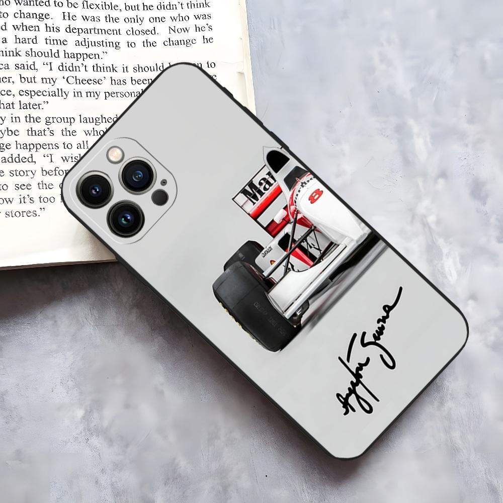 Ayrton Senna F1 Phone Case for iphone 15 14 Pro 13 Mini 11 12 Max Xr X Xs 8 Plus Shockproof Back Cover